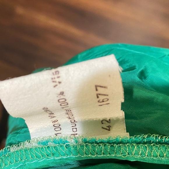 Vintage Vera Mont Paris Green Floral Maxi Dress - Picture 9 of 16